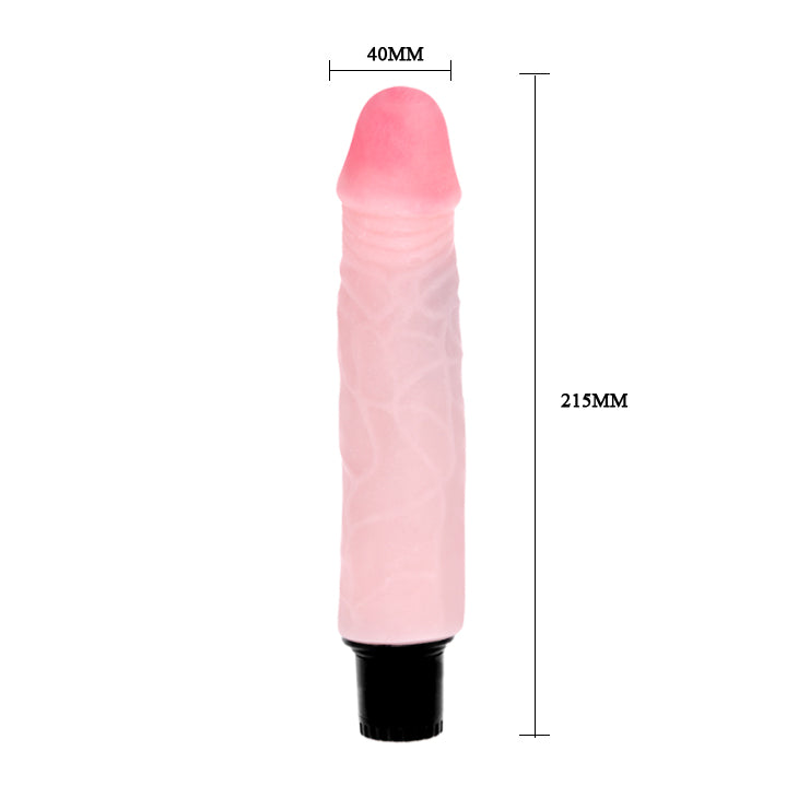 Baile The Realistic Cock 7'' Multispeed Vibrator - Light