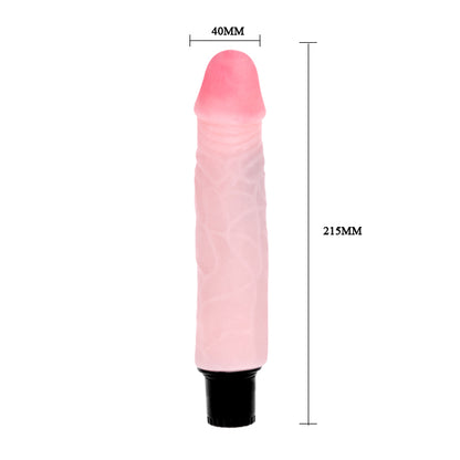 Baile The Realistic Cock 7'' Multispeed Vibrator - Light