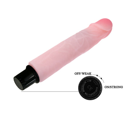 Baile The Realistic Cock 7'' Multispeed Vibrator - Light