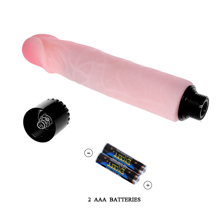 Baile The Realistic Cock 7'' Multispeed Vibrator - Light