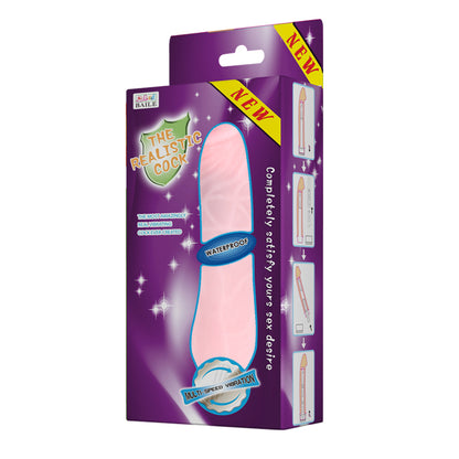 Baile The Realistic Cock 7'' Multispeed Vibrator - Light