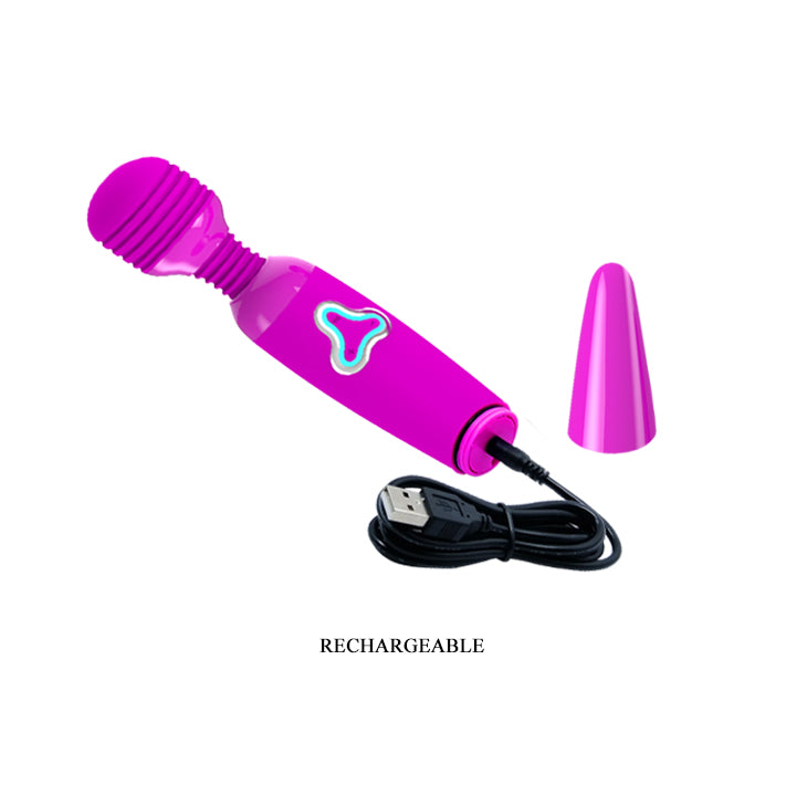 Pretty Love by Baile Rechargeable Body Wand Massager - Purple