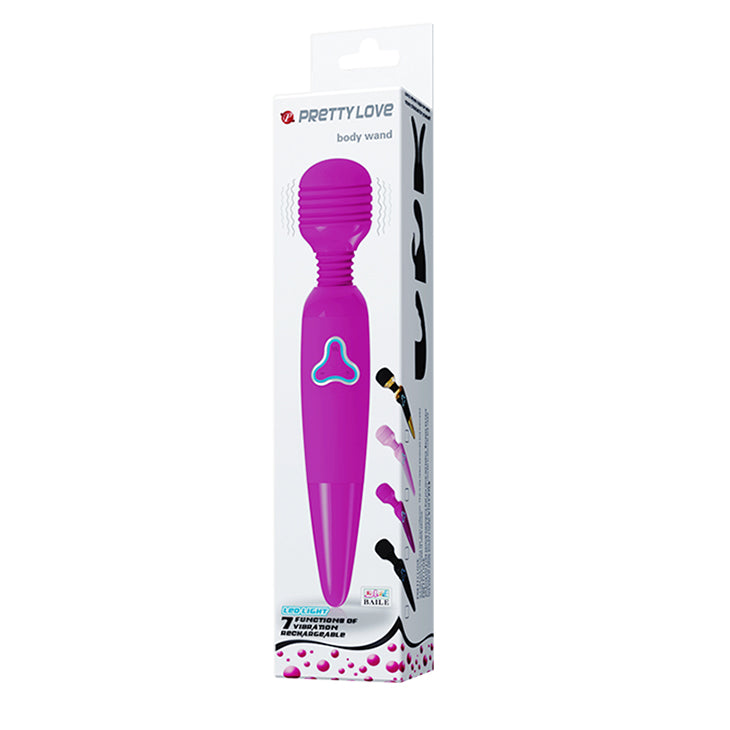 Pretty Love by Baile Rechargeable Body Wand Massager - Purple