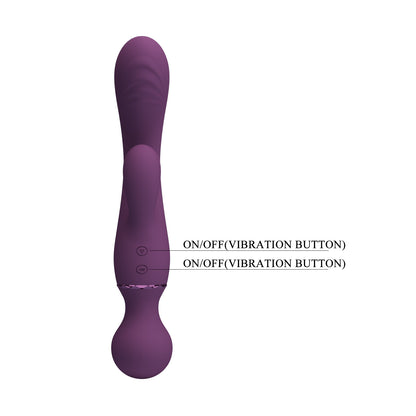 Pretty Love All Rounder Double Head Rabbit Vibrator & Wand