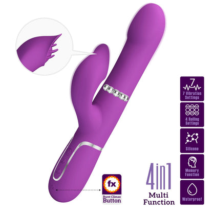 Pretty Love Twinkled Tenderness Rolling Rabbit Vibrator - Falin