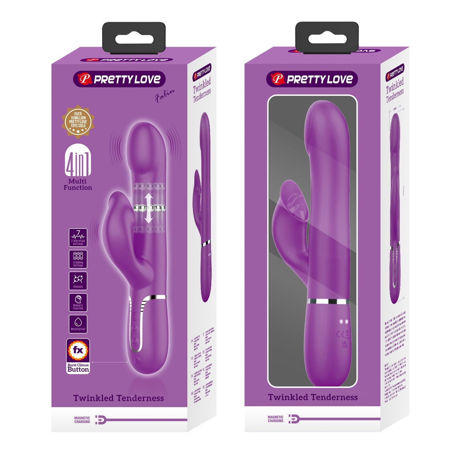 Pretty Love Twinkled Tenderness Rolling Rabbit Vibrator - Falin
