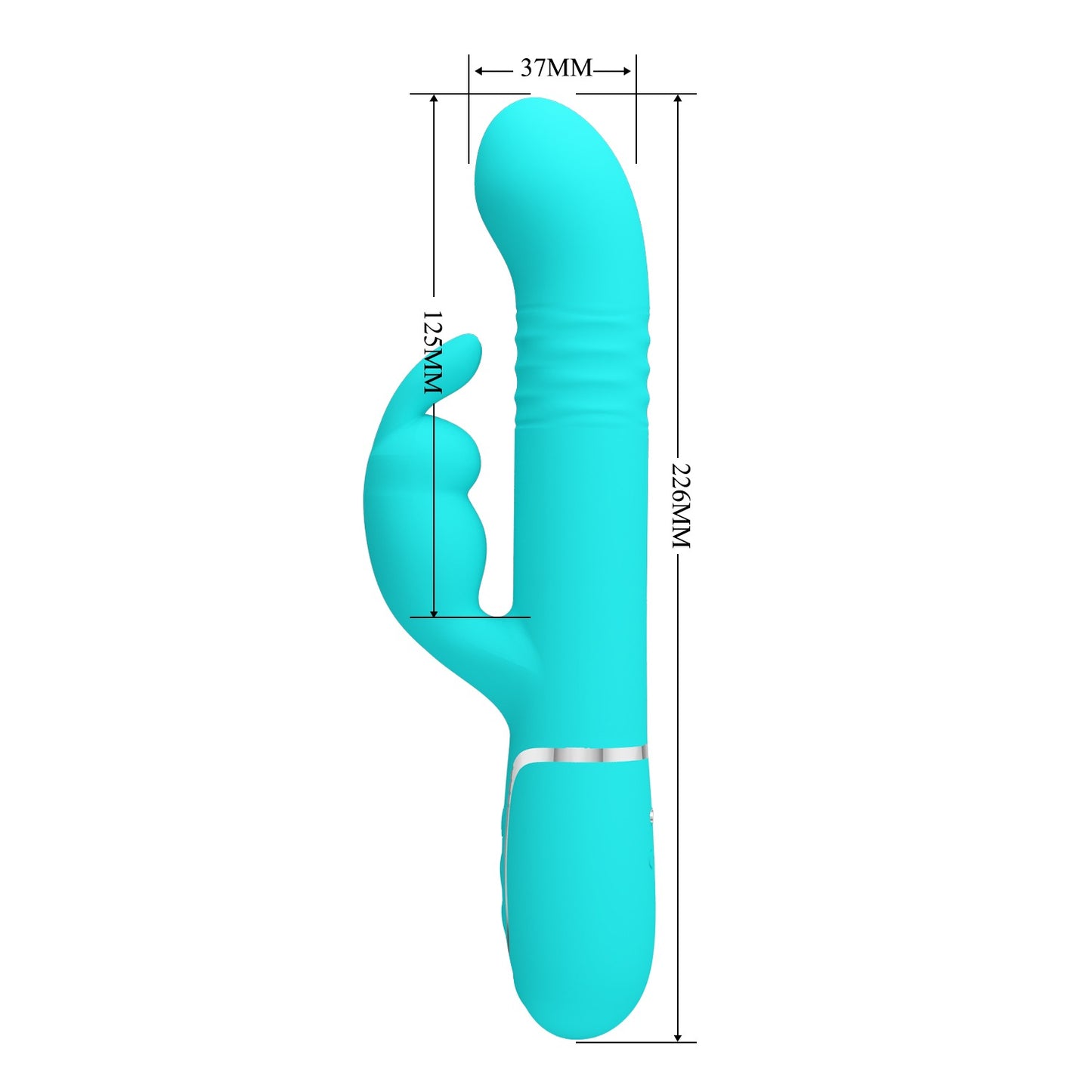 Pretty Love Twinkled Tenderness Thrusting & Rotating Rabbit Vibrator - Coale