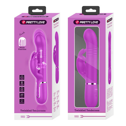 Pretty Love Twinkled Tenderness Thrusting & Rotating Rabbit Vibrator - Coale