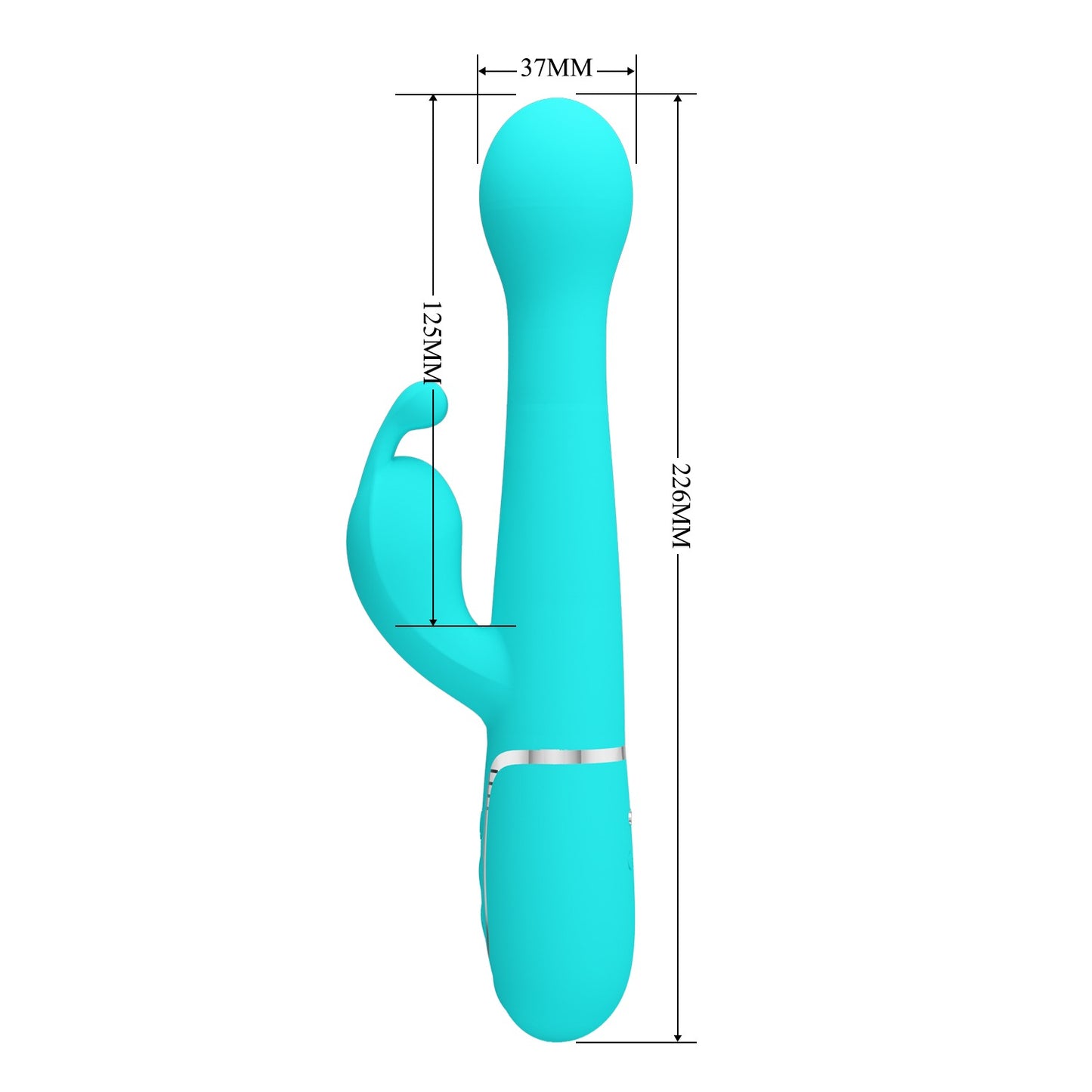 Pretty Love Twinkled Tenderness Thrusting & Rotating Rabbit Vibrator - Dejon