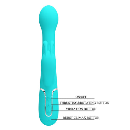 Pretty Love Twinkled Tenderness Thrusting & Rotating Rabbit Vibrator - Dejon