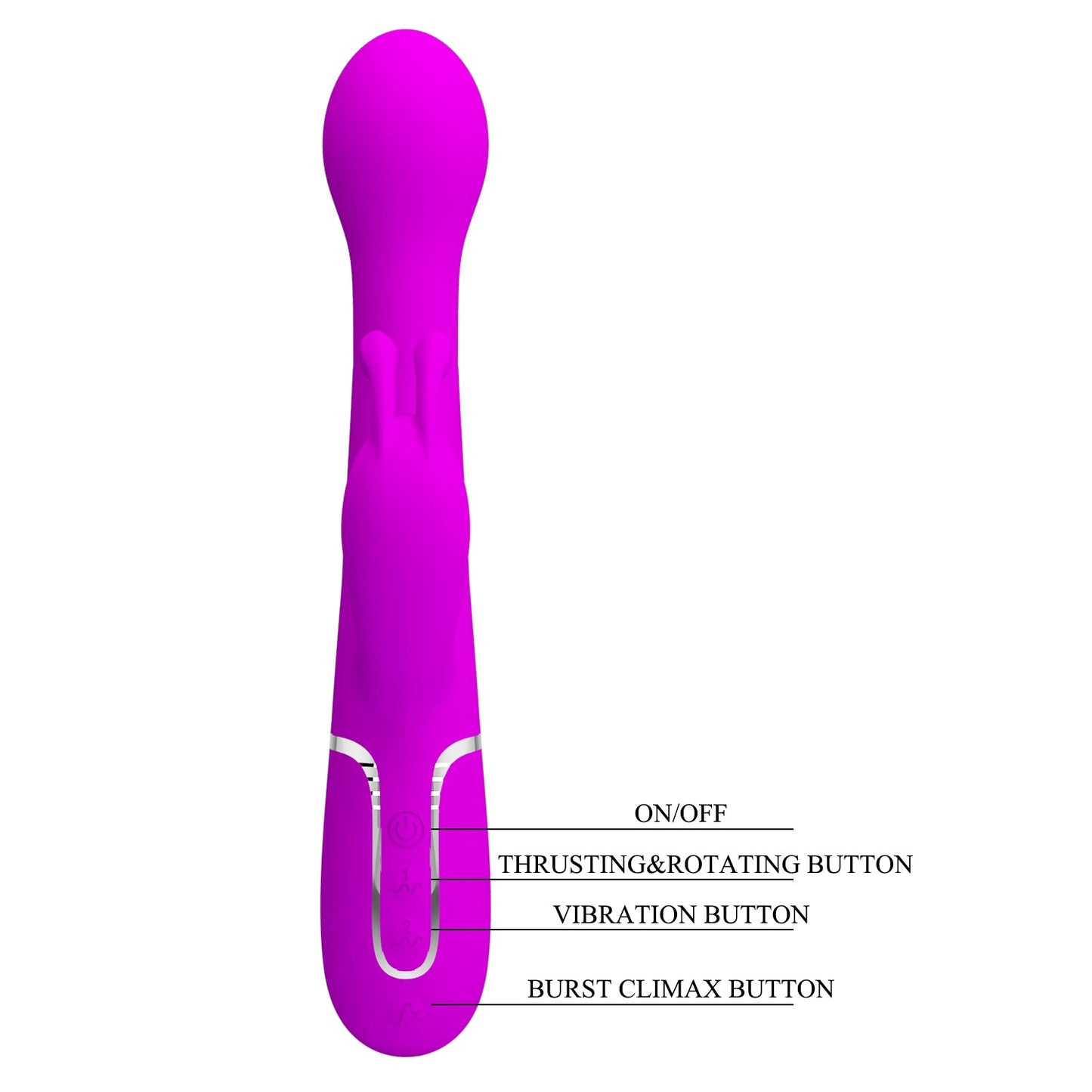 Pretty Love Twinkled Tenderness Thrusting & Rotating Vibrator - Dejon