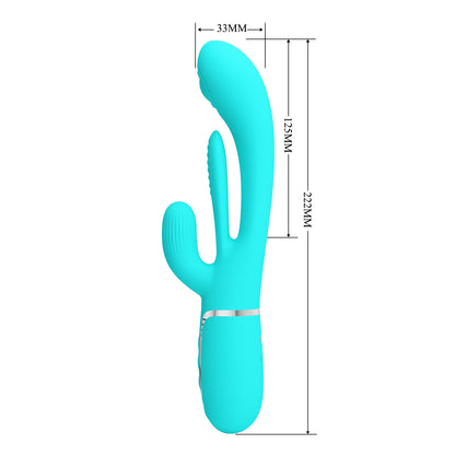 Pretty Love Twinkled Tenderness Thumping & Licking Rabbit Vibrator - Shania