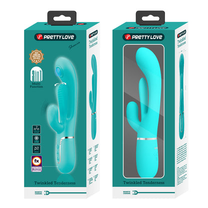 Pretty Love Twinkled Tenderness Thumping & Licking Rabbit Vibrator - Shania