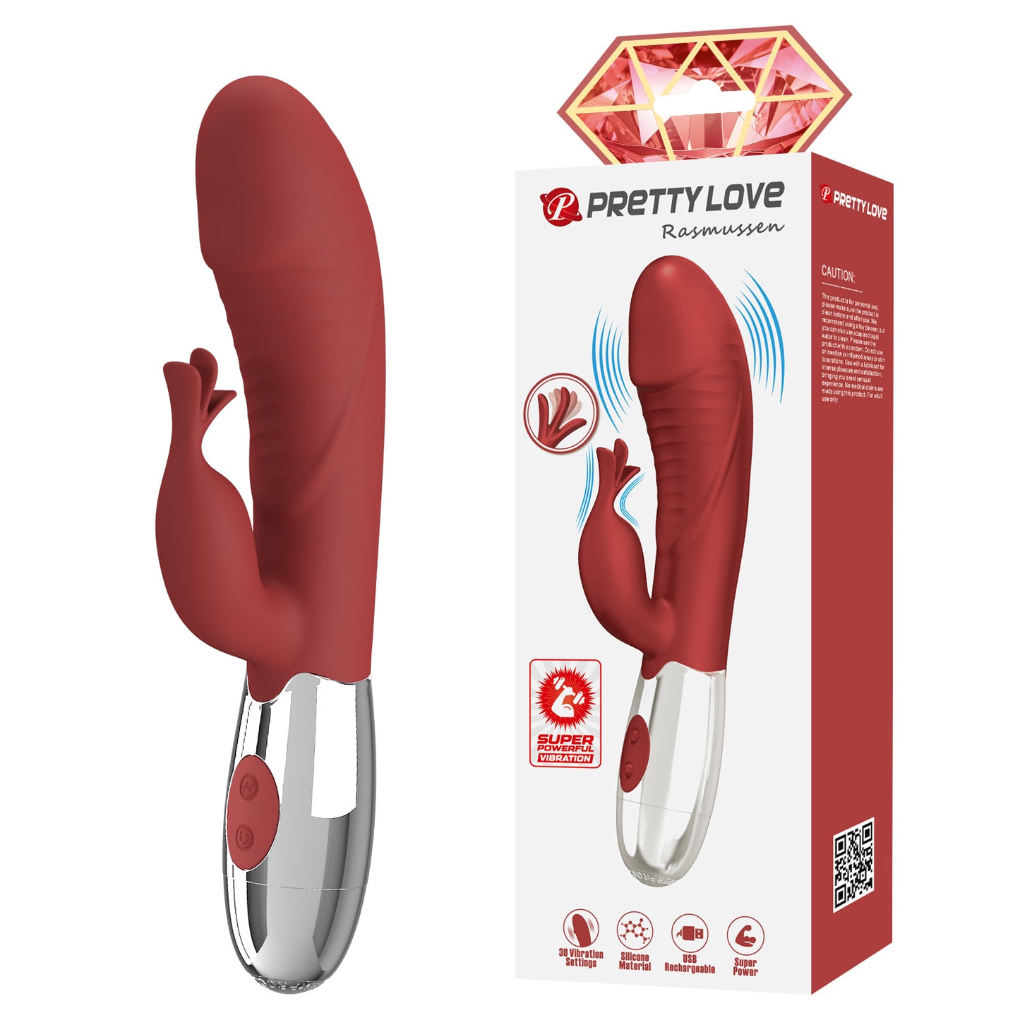 Pretty Love Rasmussen G-Spot Rabbit Vibrator