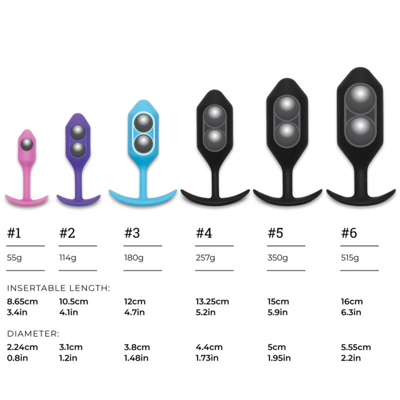 b-Vibe Weighted Snug Plug 6