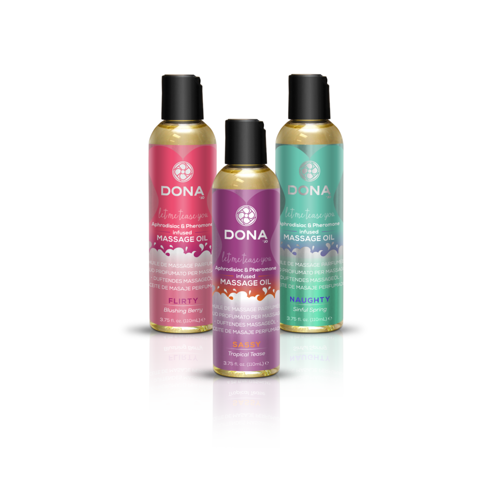 Dona Aphrodisiac &amp; Pheromone Infused Scented Massage Oil 110ml - Sassy: Tropical Tease