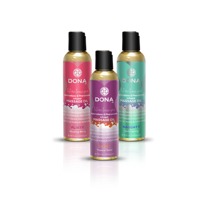 Dona Aphrodisiac &amp; Pheromone Infused Scented Massage Oil 110ml - Sassy: Tropical Tease