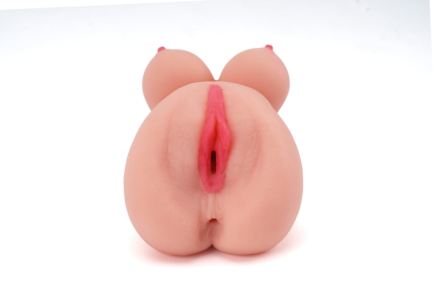 Realistic Stroker Mini Torso & Pussy Handheld Masturbator - Light