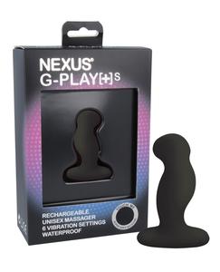 Nexus G-Play Plus Rechargeable G-Spot/P-Spot Vibrator - Small - Black