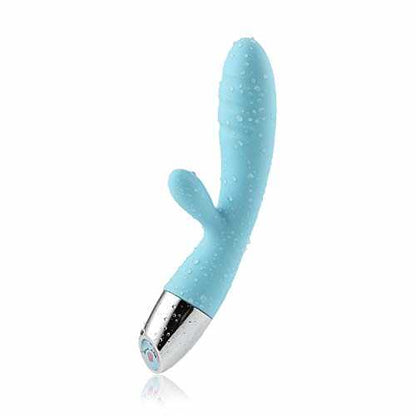 WowYes Luxeluv Only V2 Rechargeable Rabbit Vibrator - Pastel Blue