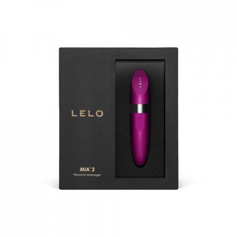 Lelo MIA 2 Deluxe Rechargeable Lipstick Vibe - Deep Rose