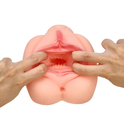 Realistic Stroker Pussy Handheld Masturbator - Light
