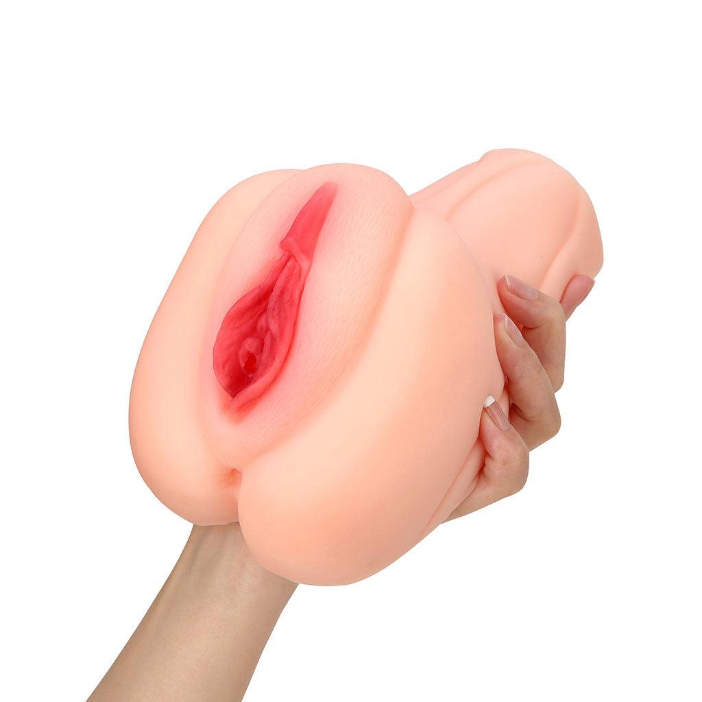 Realistic Stroker Pussy Handheld Masturbator - Light