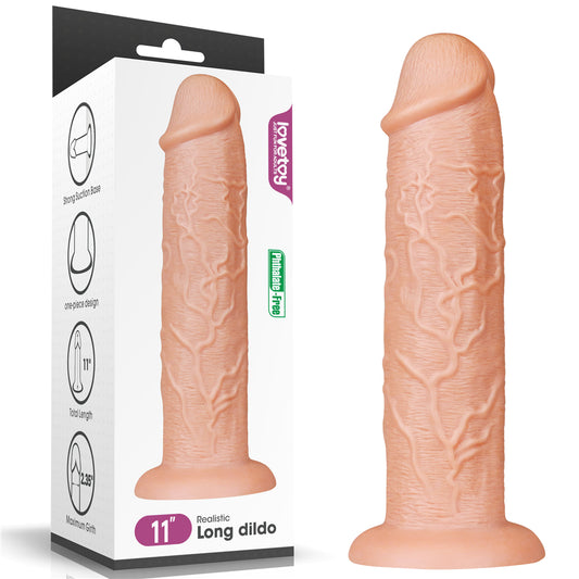 Lovetoy Products 11'' King Size Realistic Long Dildo - Flesh