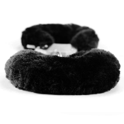 Lovetoy Products Fetish Pleasure Fluffy Hand Cuffs - Black