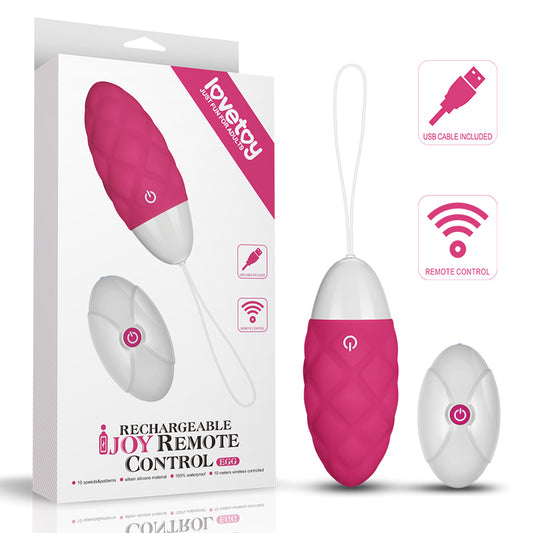 Lovetoy Products IJOY Wireless Remote Control Rechargeable Egg - Pink