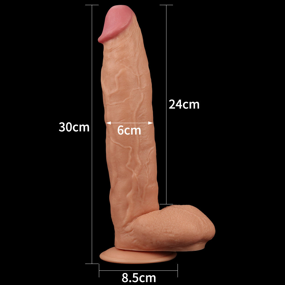 Lovetoy Products 11" Legendary King Sized Extra Thick Realistic Dildo - Light