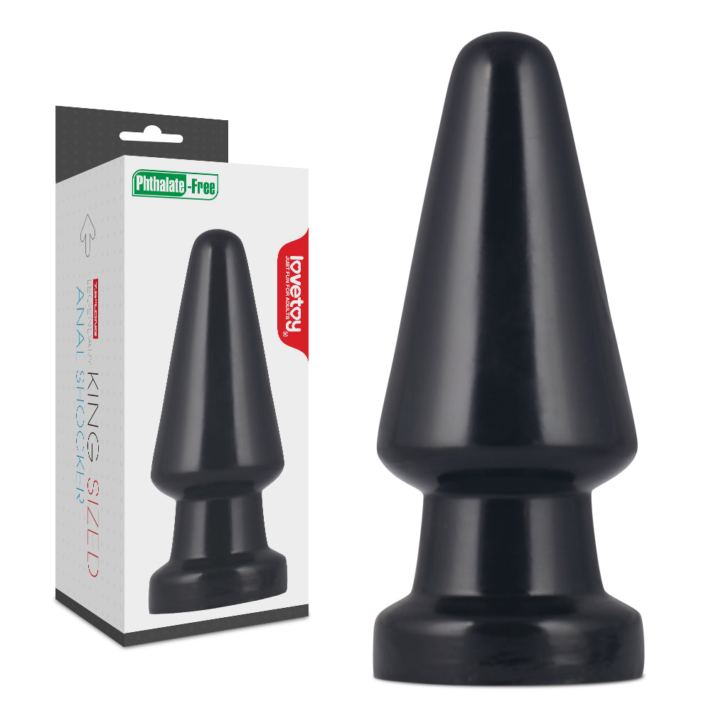 Lovetoy Products 7'' King Sized Anal Shocker Butt Plug - Black