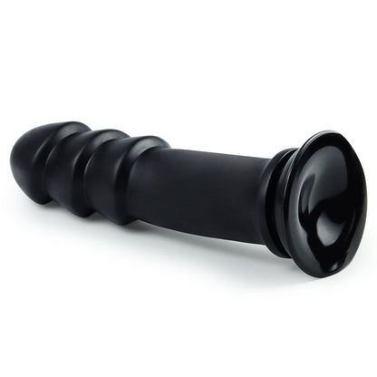 Lovetoy Products 11.25" King Sized Anal Ripples Butt Plug - Black