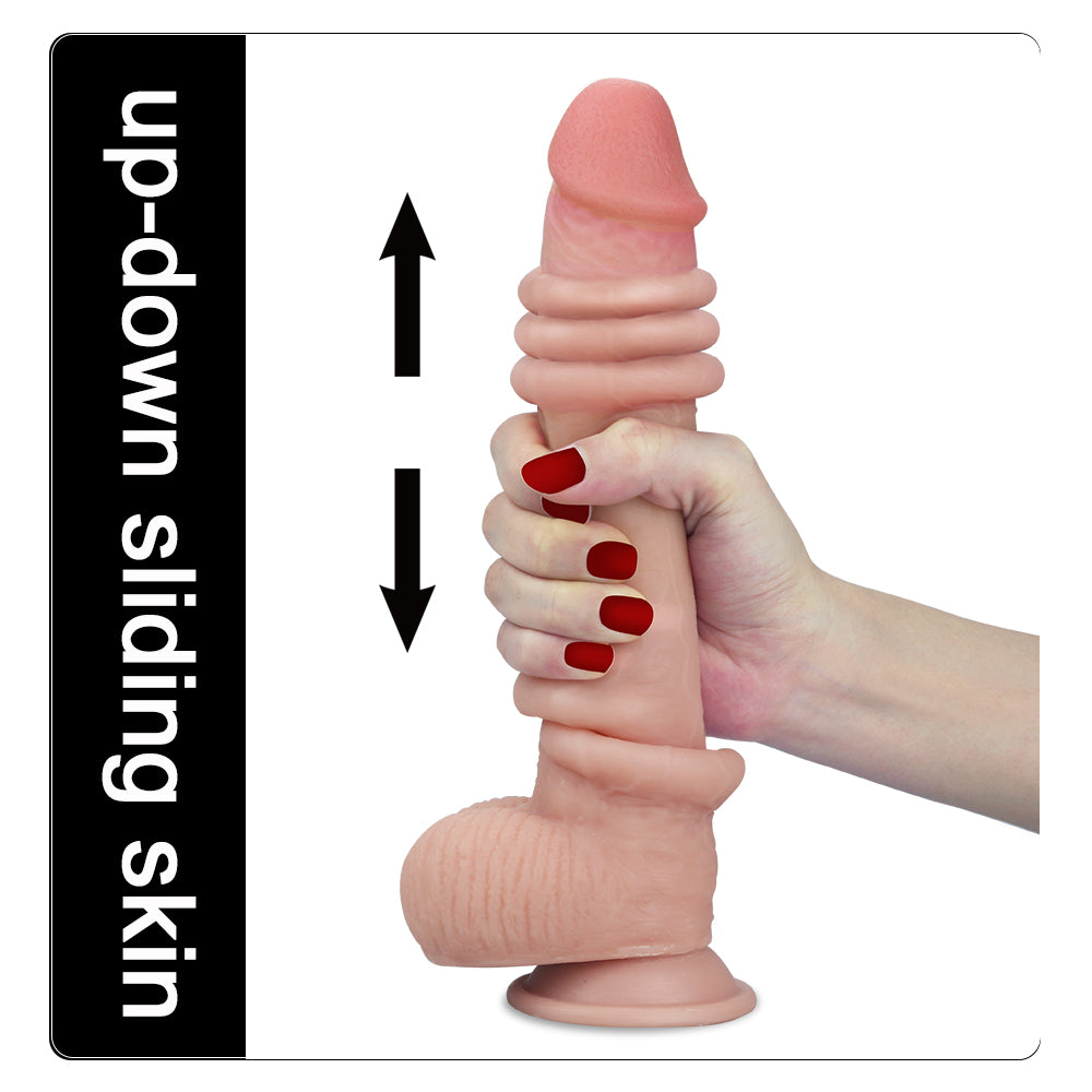 Lovetoy Products Sliding-Skin Dual Layer 9" Dong
