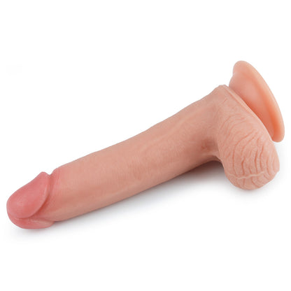 Lovetoy Dual Layered Silicone 8" Nature Cock - Flesh