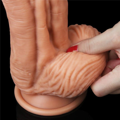 Lovetoy Dual Layered Silicone 10" Thick Realistic Dildo Suction Cup