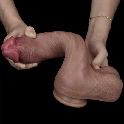 Lovetoy Dual Layered Silicone 10.5" Realistic Dildo Suction Cup