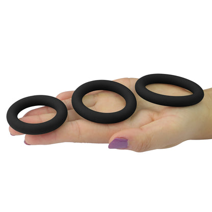 Lovetoy Products Power Plus Soft Silicone Snug Cock Ring Set 3pk