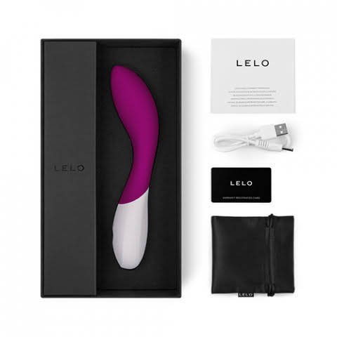 Lelo MONA Wave Deluxe Rechargeable G-Spot Vibrator - Deep Rose