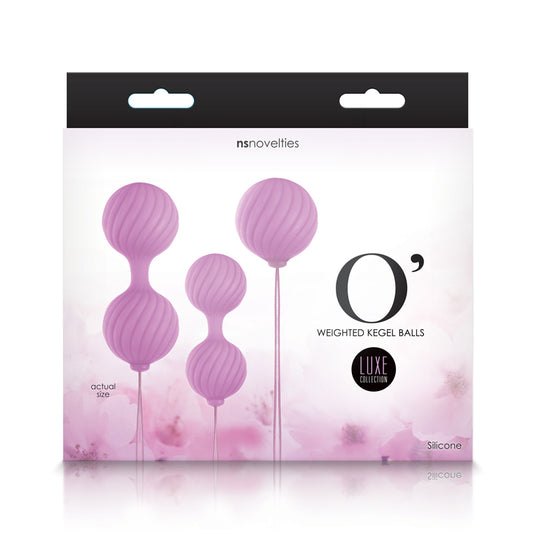 NS Novelties Luxe O' Weighted Kegel Balls - Pink