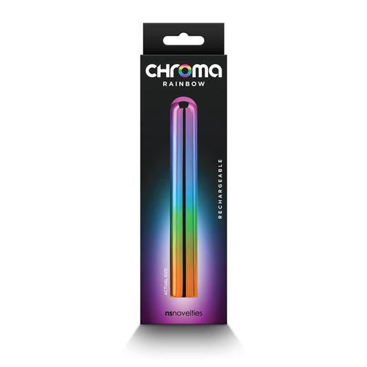 NS Novelties Chroma Rainbow Rechargeable Bullet - Large - Rainbow