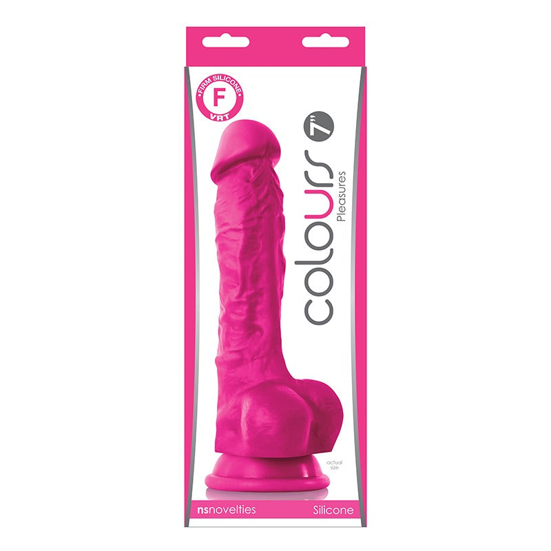 NS Novelties Colours Pleasures 7" Realistic Dildo - Pink