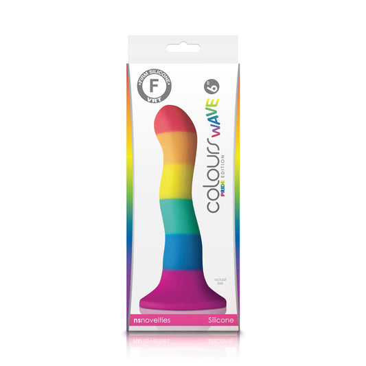 NS Novelties Colours Rainbow Pride Edition 6" Wave Dildo