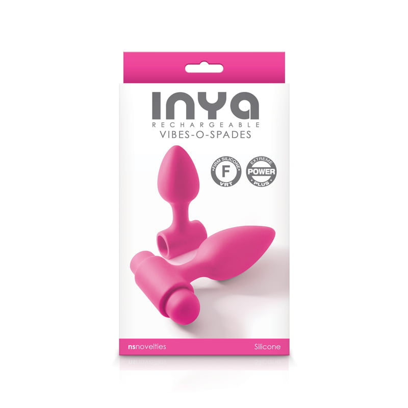 NS Novelties INYA Rechargeable Vibes-O-Spades Mini Plug Kit - Pink