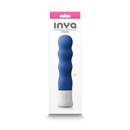 NS Novelties INYA Shake Rechargeable Weighted Vibrator - Blue