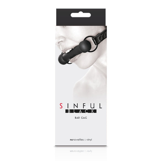 NS Novelties Sinful Bar Gag - Black