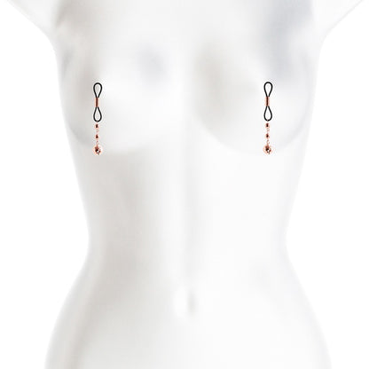 NS Novelties D1 Bound Nipple Clamps - Rose Gold