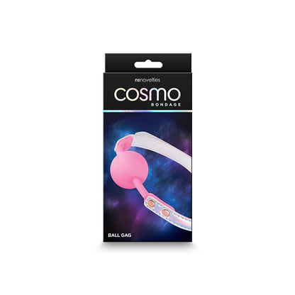NS Novelties Cosmo Bondage Ball Gag - Pink &amp; Holographic