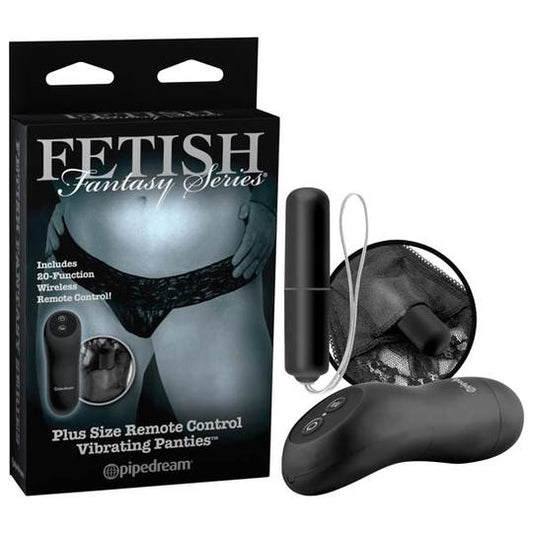 Pipedream Fetish Fantasy Limited Edition Plus Size Rechargeable Remote Control Vibrating Panties