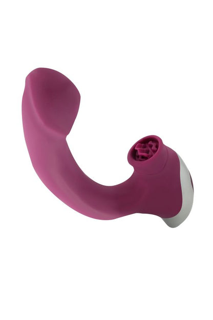NMC Titanz Bendable Vibrator with Licking Clit Tickler